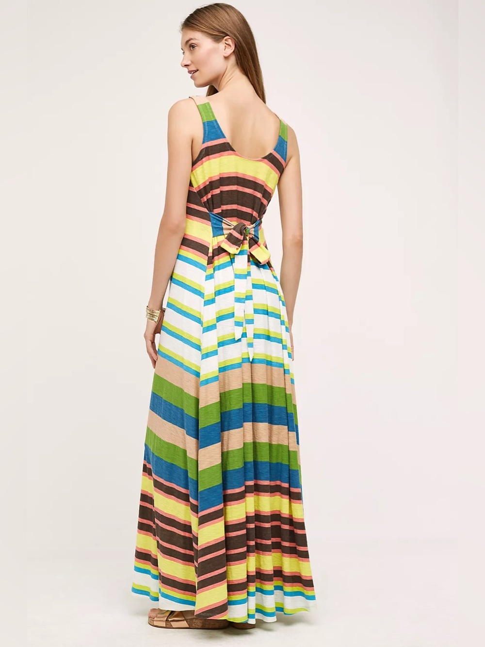 Anthropologie Plenty by Tracy Reese Spectrum Stripe Maxi Dress XS Sleeveless - Picture 4 of 13